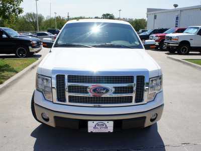 ford f 150 2010 white lariat flex fuel 8 cylinders 2 wheel drive automatic 76205