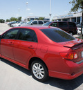 toyota corolla 2009 red sedan s gasoline 4 cylinders front wheel drive automatic 76205