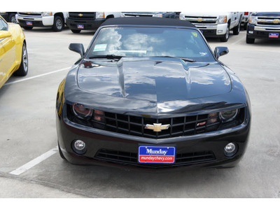 chevrolet camaro convertible 2011 black 1 lt gasoline 6 cylinders rear wheel drive 6 spd auto 77090