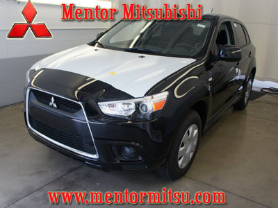 mitsubishi outlander sport 2011 black es gasoline 4 cylinders front wheel drive 5 speed with overdrive 44060