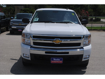 chevrolet silverado 1500 2011 white lt flex fuel 8 cylinders 4 wheel drive 6 spd auto 77090