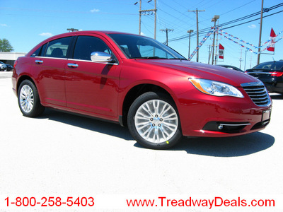 chrysler 200 2011 red sedan limited gasoline 4 cylinders front wheel drive automatic 45840