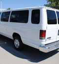 ford econoline wagon 2010 white van xlt flex fuel 8 cylinders rear wheel drive automatic with overdrive 76205