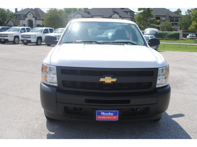 chevrolet silverado 1500 2011 white wt flex fuel 8 cylinders 2 wheel drive 4 spd auto,elec cntlled 77090