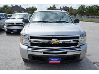 chevrolet silverado 1500 2011 silver ls flex fuel 8 cylinders 2 wheel drive 4 spd auto,elec cntlled 77090