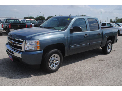 chevrolet silverado 1500 2011 blue ls flex fuel 8 cylinders 2 wheel drive 4 spd auto,elec cntlled 77090