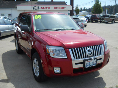 mercury mariner 2008 red suv v6 gasoline 6 cylinders all whee drive 4 speed automatic 99212