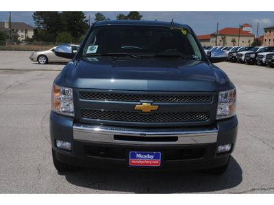 chevrolet silverado 1500 2011 blue lt flex fuel 8 cylinders 4 wheel drive 6 spd auto 77090