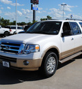 ford expedition el 2011 white platinum suv flex fuel 8 cylinders 2 wheel drive 6 speed automatic 76205