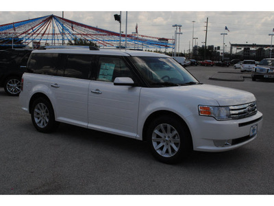 ford flex 2011 white wagon sel gasoline 6 cylinders front wheel drive 6 speed automatic 77388