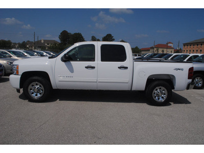 chevrolet silverado 1500 2011 white ls flex fuel 8 cylinders 4 wheel drive 4 spd auto,elec cntlled 77090