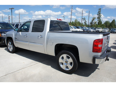 chevrolet silverado 1500 2011 silver lt flex fuel 8 cylinders 2 wheel drive 6 spd auto texas ed lpo,p 77090