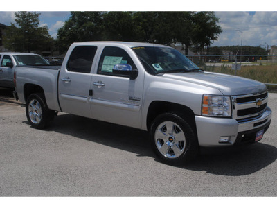 chevrolet silverado 1500 2011 silver lt flex fuel 8 cylinders 2 wheel drive 6 spd auto 77090