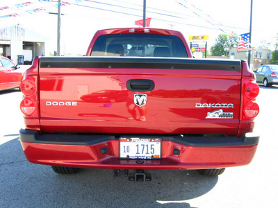 dodge dakota 2010 dk  red pickup truck big horn gasoline 6 cylinders 2 wheel drive automatic 45840