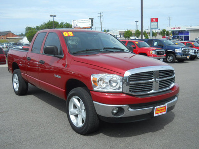 dodge ram pickup 1500 2008 inf red slt gasoline 8 cylinders 4 wheel drive automatic 99212