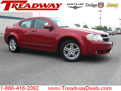 dodge avenger 2010 dk  red sedan r t gasoline 4 cylinders front wheel drive automatic 45840