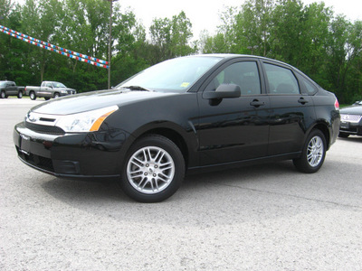 ford focus 2009 black sedan se gasoline 4 cylinders front wheel drive automatic with overdrive 45840