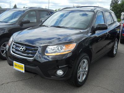 hyundai santa fe 2011 phantom black suv se gasoline 6 cylinders all whee drive shiftable automatic 99208