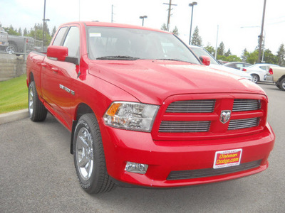 ram ram pickup 1500 2011 red sport gasoline 8 cylinders 4 wheel drive 5 speed automatic 99212