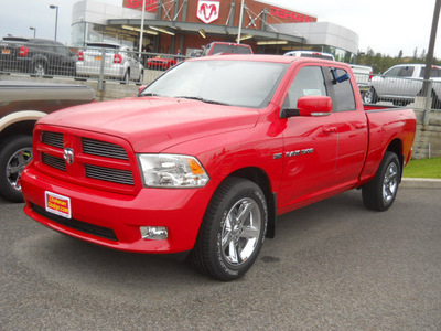 ram ram pickup 1500 2011 red sport gasoline 8 cylinders 4 wheel drive 5 speed automatic 99212