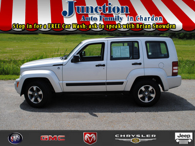 jeep liberty 2008 silver suv sport gasoline 6 cylinders 4 wheel drive not specified 44024