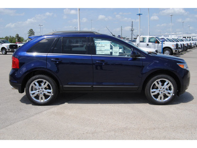 ford edge 2011 dk  blue suv limited gasoline 6 cylinders front wheel drive shiftable automatic 77388