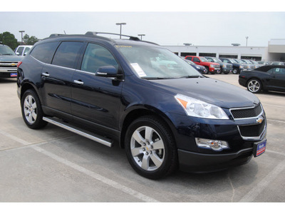chevrolet traverse 2011 dk  blue suv lt gasoline 6 cylinders front wheel drive automatic 77090