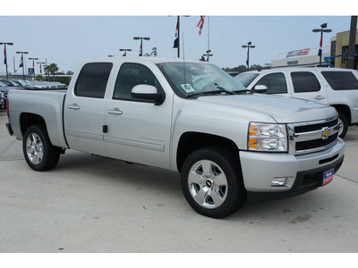 chevrolet silverado 1500 2011 silver ltz flex fuel 8 cylinders 2 wheel drive automatic with overdrive 77090
