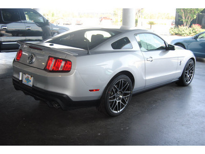 ford shelby gt500 2012 silver coupe premium gasoline 8 cylinders rear wheel drive 6 speed manual 77388