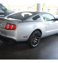 ford shelby gt500 2012 silver coupe premium gasoline 8 cylinders rear wheel drive 6 speed manual 77388