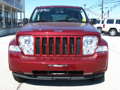 jeep liberty 2008 dk  red suv sport gasoline 6 cylinders 4 wheel drive automatic 45840
