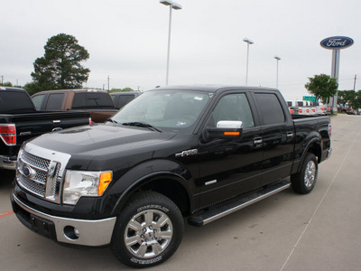 ford f 150 2011 black lariat gasoline 6 cylinders 2 wheel drive automatic 76205