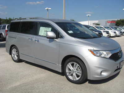 nissan quest 2011 silver van sl gasoline 6 cylinders front wheel drive automatic 33884