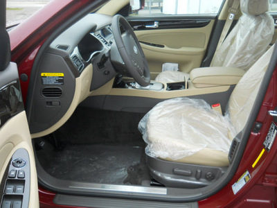 hyundai genesis 2011 dk  red sedan 3 8l v6 gasoline 6 cylinders rear wheel drive shiftable automatic 99208