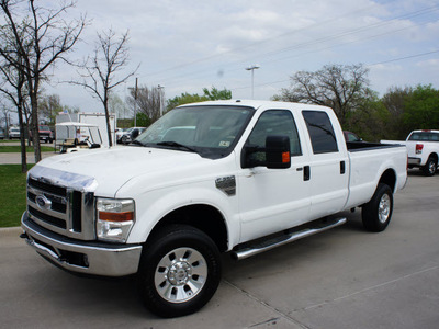ford f 350 super duty 2008 white lariat diesel 8 cylinders 4 wheel drive automatic 76205
