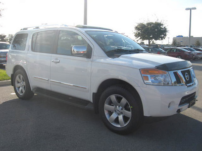 nissan armada 2011 white suv sl flex fuel 8 cylinders 2 wheel drive automatic 33884