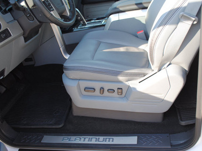 ford f 150 2011 white platinum platinum flex fuel 8 cylinders 2 wheel drive automatic 76205
