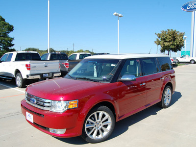ford flex 2011 red wagon limited gasoline 6 cylinders front wheel drive automatic with overdrive 76205
