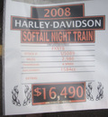 harley davidson fxstb 2008 red night train 2 cylinders 6 speed 45342
