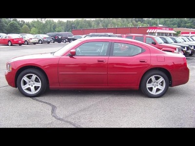 dodge charger 2010 dk  red sedan sxt gasoline 6 cylinders rear wheel drive automatic 44024