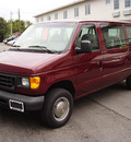 ford econoline e350 2003 maroon van super duty gasoline 8 cylinders sohc rear wheel drive automatic with overdrive 13212