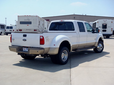ford f 450 super duty 2011 white king ranch biodiesel 8 cylinders 4 wheel drive automatic 62708