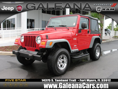 jeep wrangler 2006 red suv x gasoline 6 cylinders 4 wheel drive standard 33912