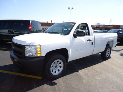 chevrolet silverado 1500 2011 white work truck flex fuel 8 cylinders 2 wheel drive automatic 60007