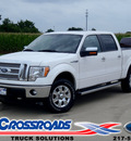 ford f 150 2011 white lariat flex fuel 8 cylinders 4 wheel drive automatic 62708