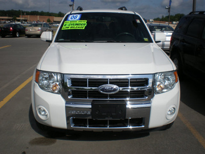 ford escape 2008 white suv limited gasoline 6 cylinders all whee drive automatic with overdrive 13502