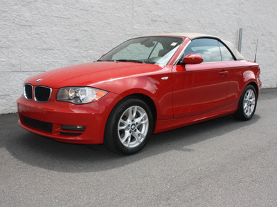 bmw 1 series 2009 red 128i gasoline 6 cylinders rear wheel drive automatic 27616