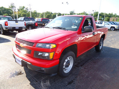 chevrolet colorado 2012 red work truck gasoline 4 cylinders 2 wheel drive automatic 60007