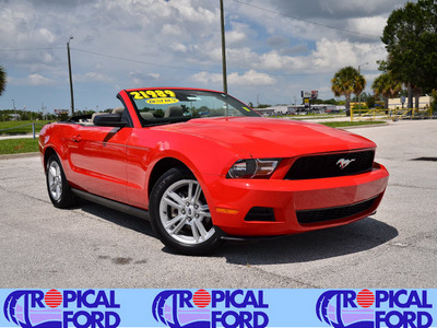 ford mustang 2010 red gasoline 6 cylinders rear wheel drive automatic 32837