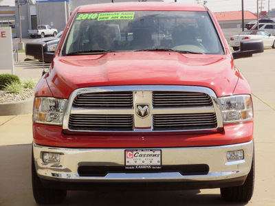 dodge ram 1500 2010 red big horn gasoline 8 cylinders 2 wheel drive automatic 62034